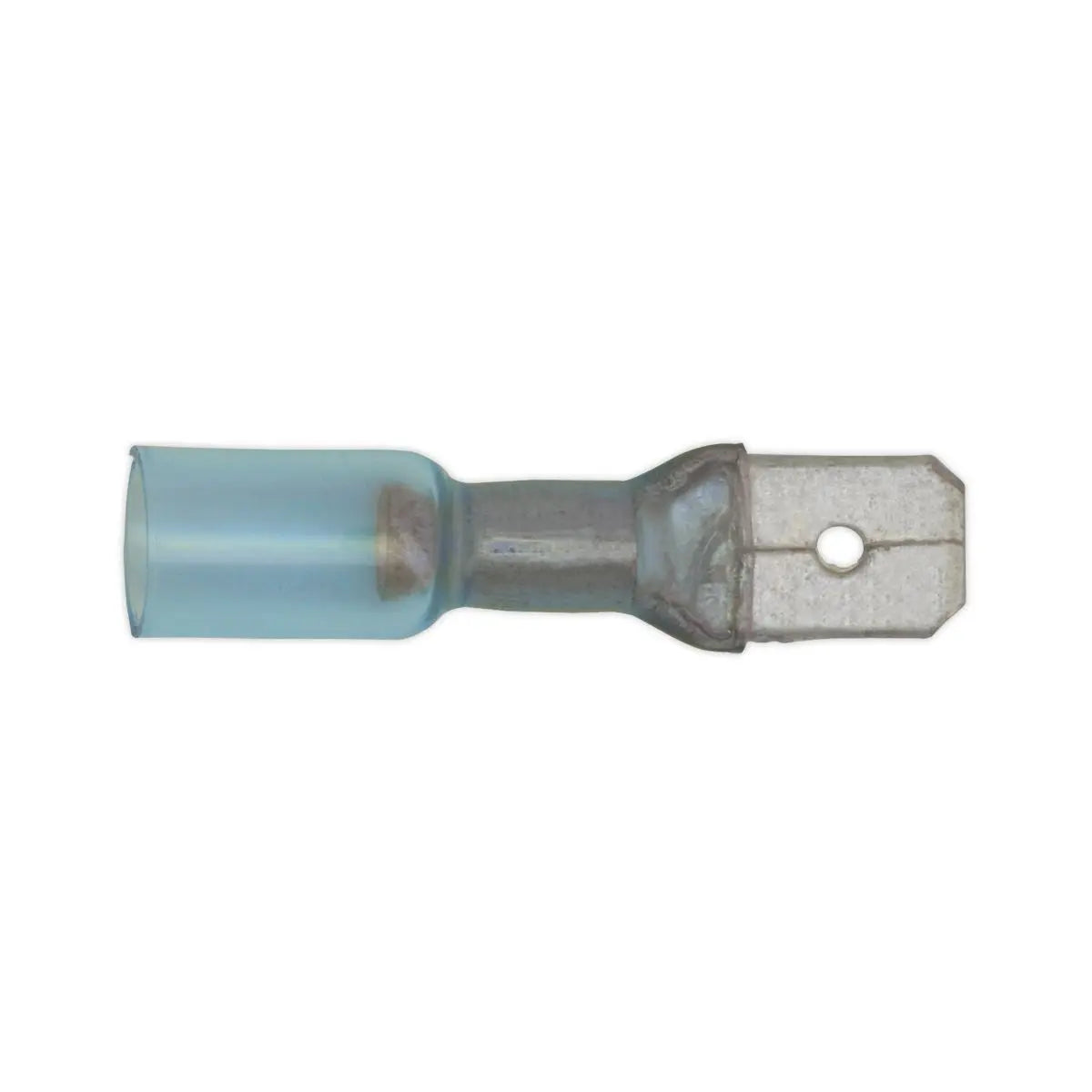 Sealey 25 Pack 6.3mm Blue Heat Shrink Push On Male Terminal