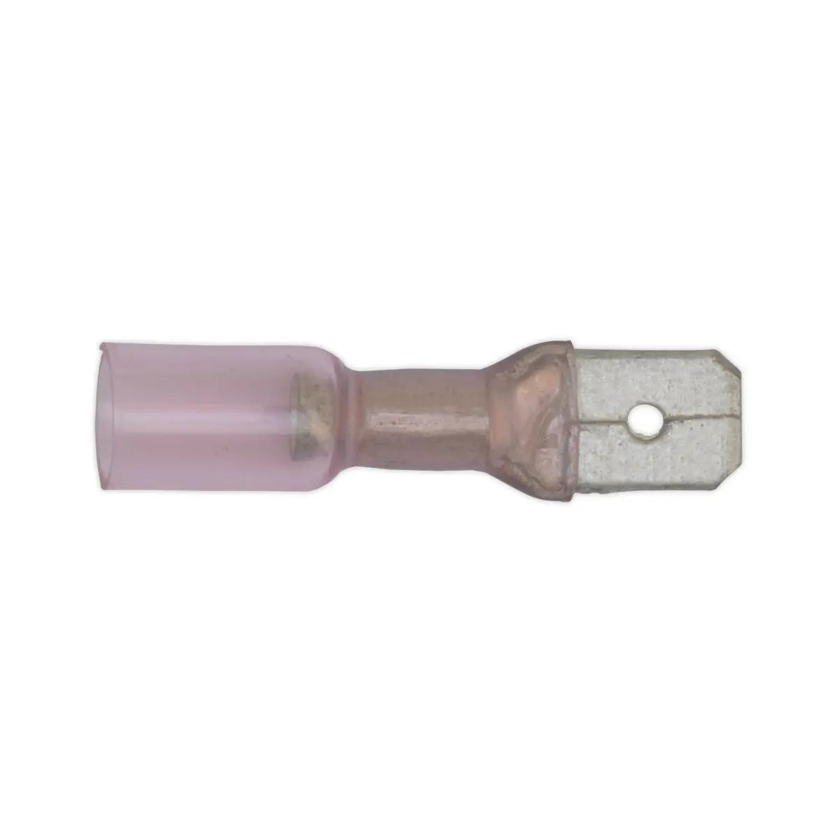 Sealey 25 Pack 6.3mm Red Heat Shrink Push On Male Terminal