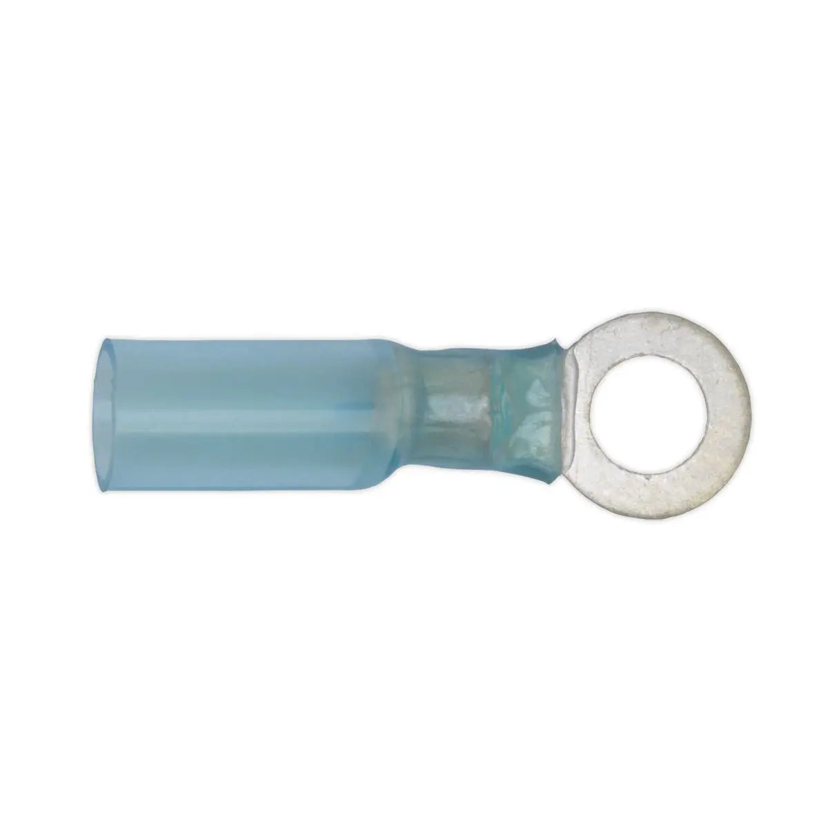 Sealey 25 Pack 6.4mm (2BA) Blue Heat Shrink Ring Terminal