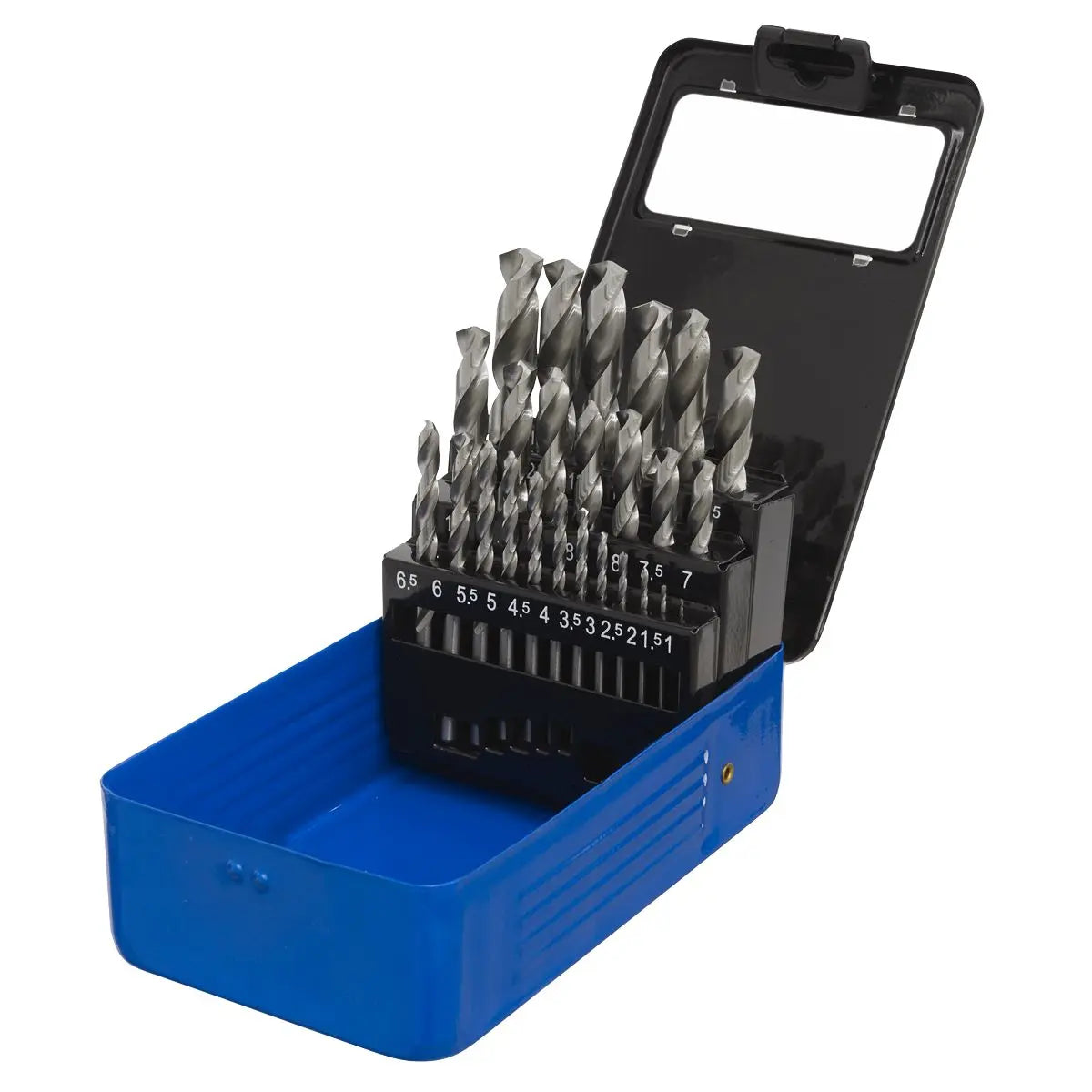 Sealey 25 Piece Fully Ground HSS Drill Bit Set 1-13mm