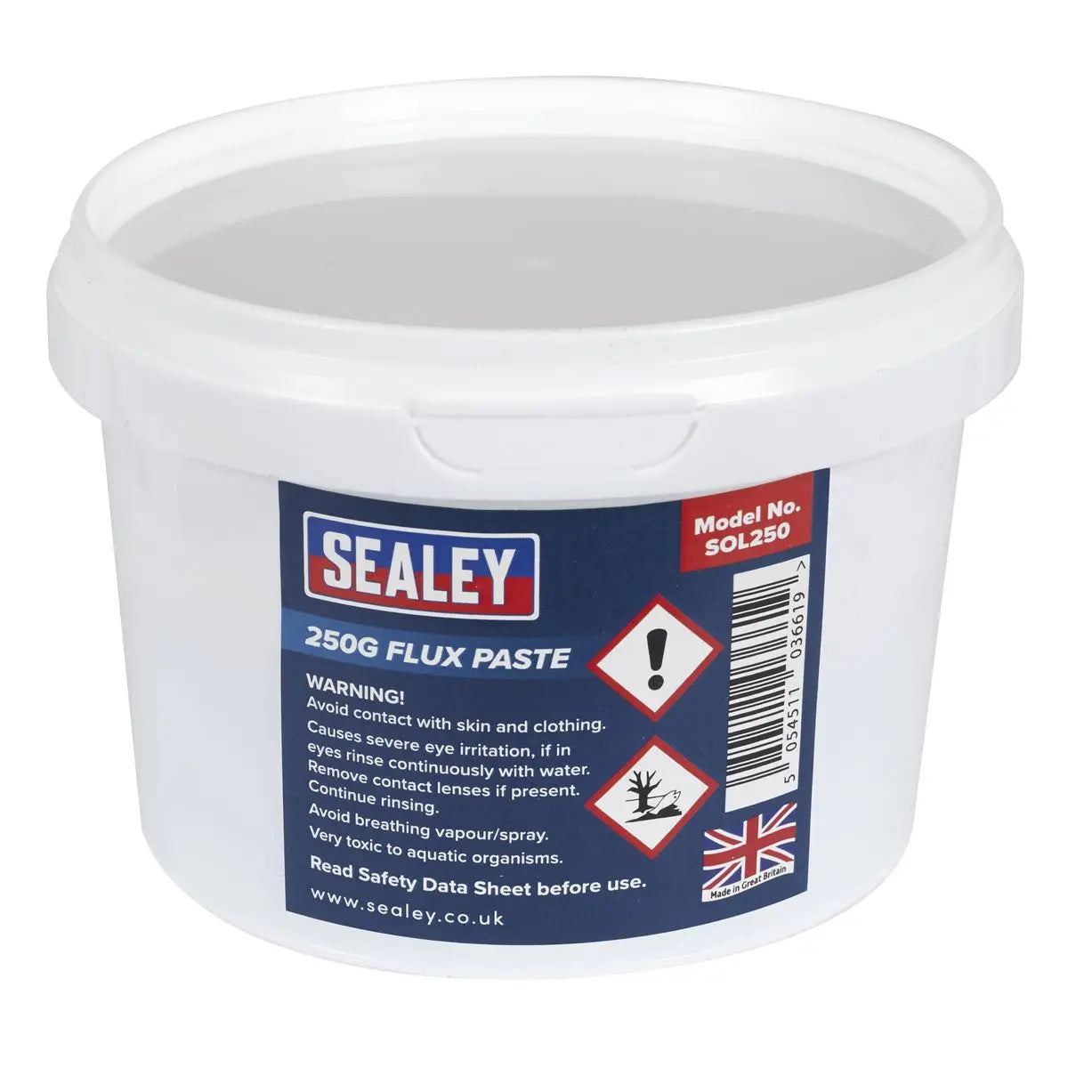 Sealey 250g Tub Solder Flux Paste Soldering Electronic Copper Cleaning