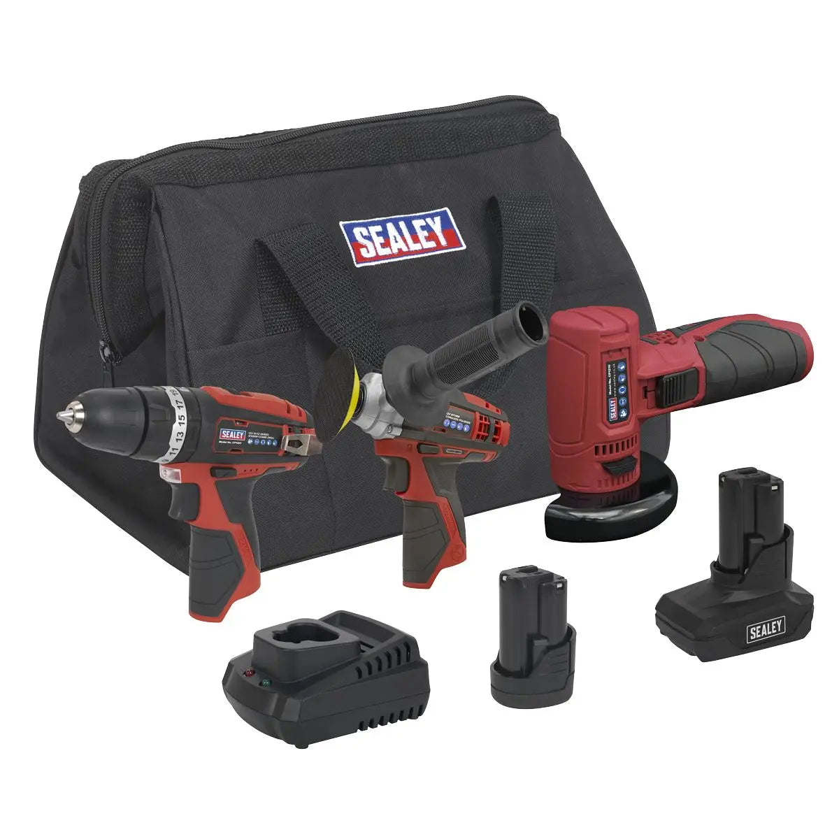 Sealey 3 x 12V SV12 Series Cordless Power Tool Combo Kit