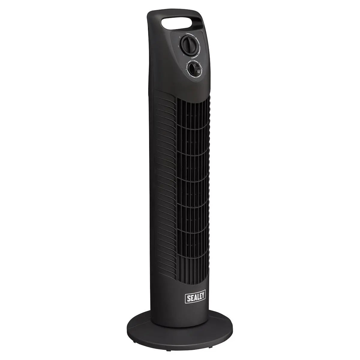 Sealey 30" Oscillating Tower Fan 3-Speed 230V White Rose Tools