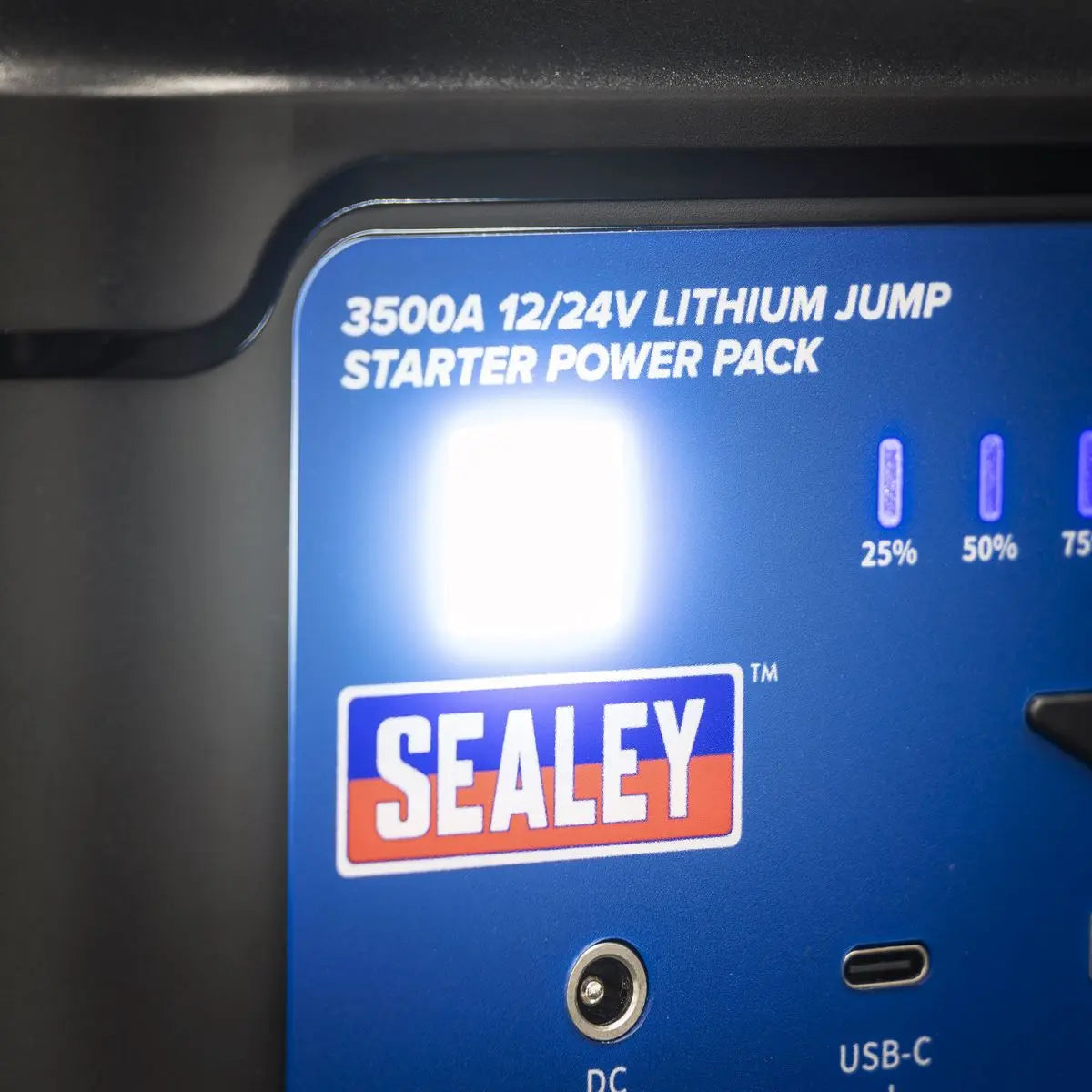 Sealey 3500A 12/24V Lithium Jump Starter Power Pack White Rose Tools