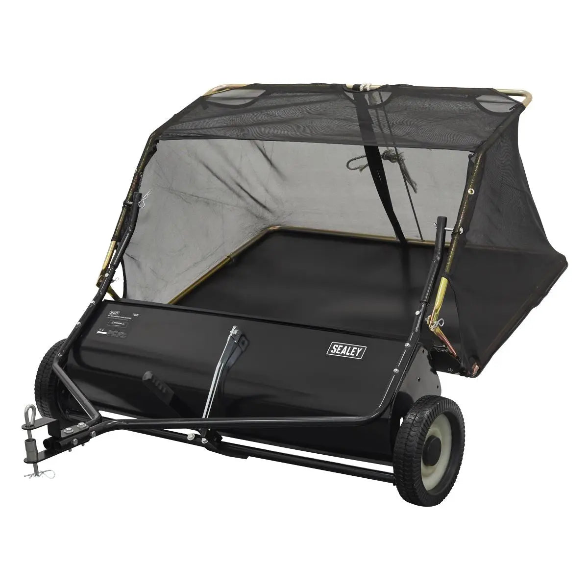 Sealey 42" Tow-Behind Lawn Sweeper White Rose Tools