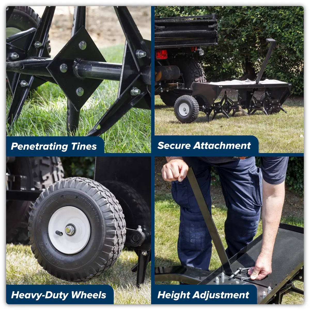 Sealey 48"Tow Behind Plug Aerator White Rose Tools