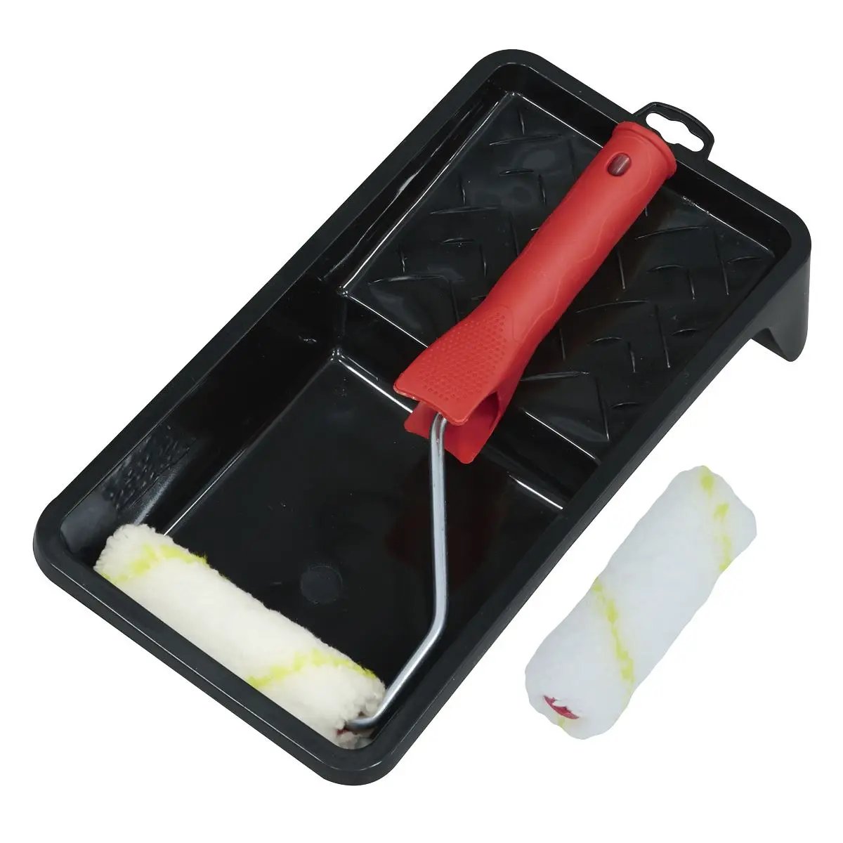 Sealey 4" Paint Roller Set with Tray White Rose Tools
