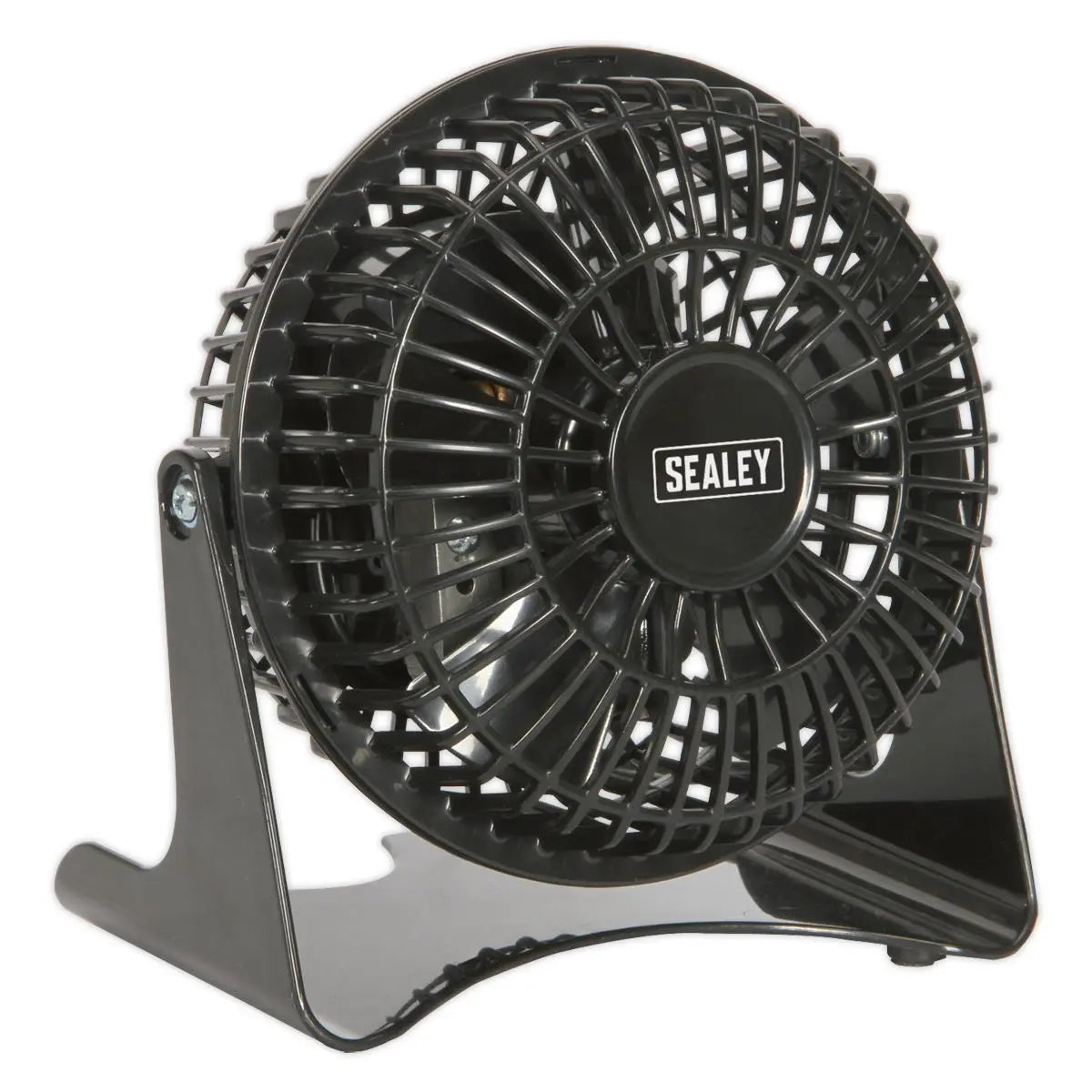 Sealey 4" Small Mini Desk Fan 230V White Rose Tools