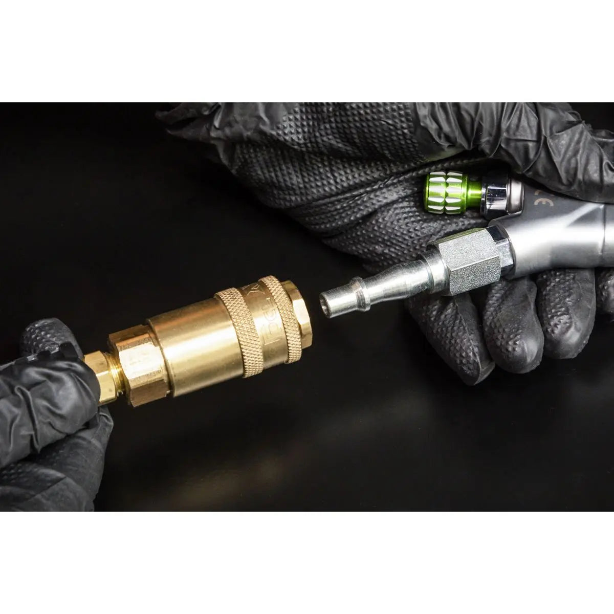 Sealey 5 Pack 1/4" BSP Female Screwed Bayonet Adaptor Air Line Fitting Connector