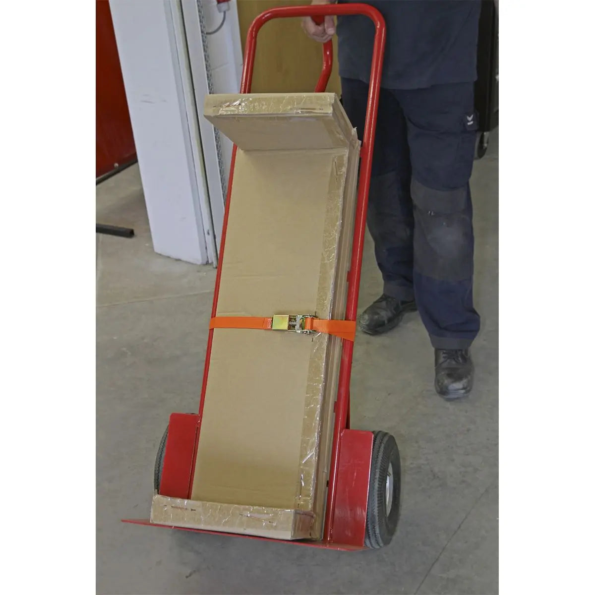 Sealey 500kg Ratchet Tie Down 25mm x 4.5m - Pair Cargo Lash Self Securing