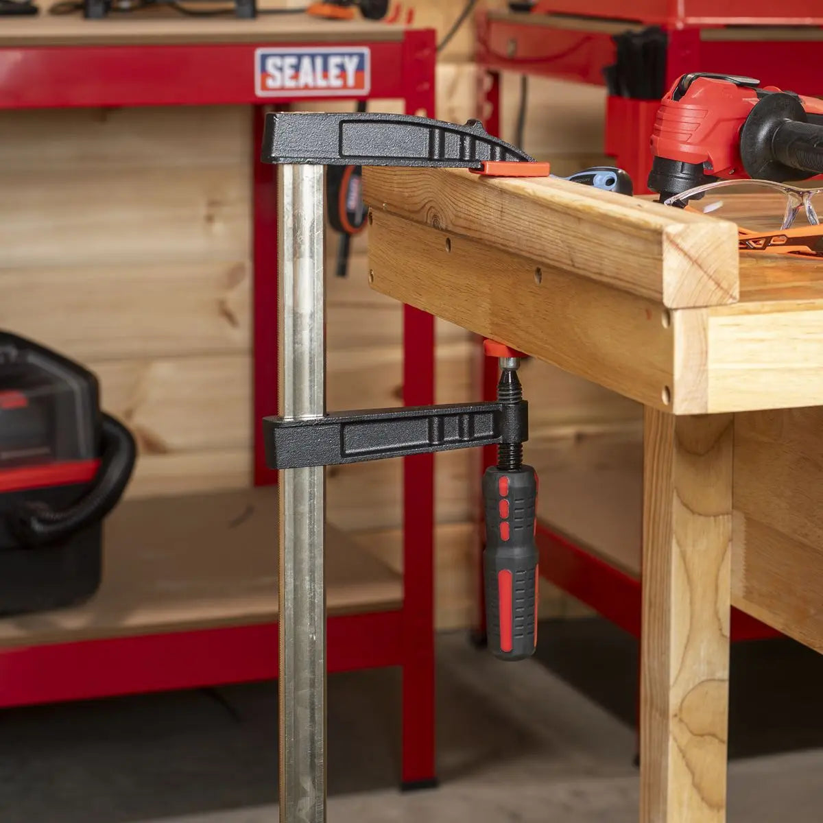 Sealey 500mm F-Clamp White Rose Tools