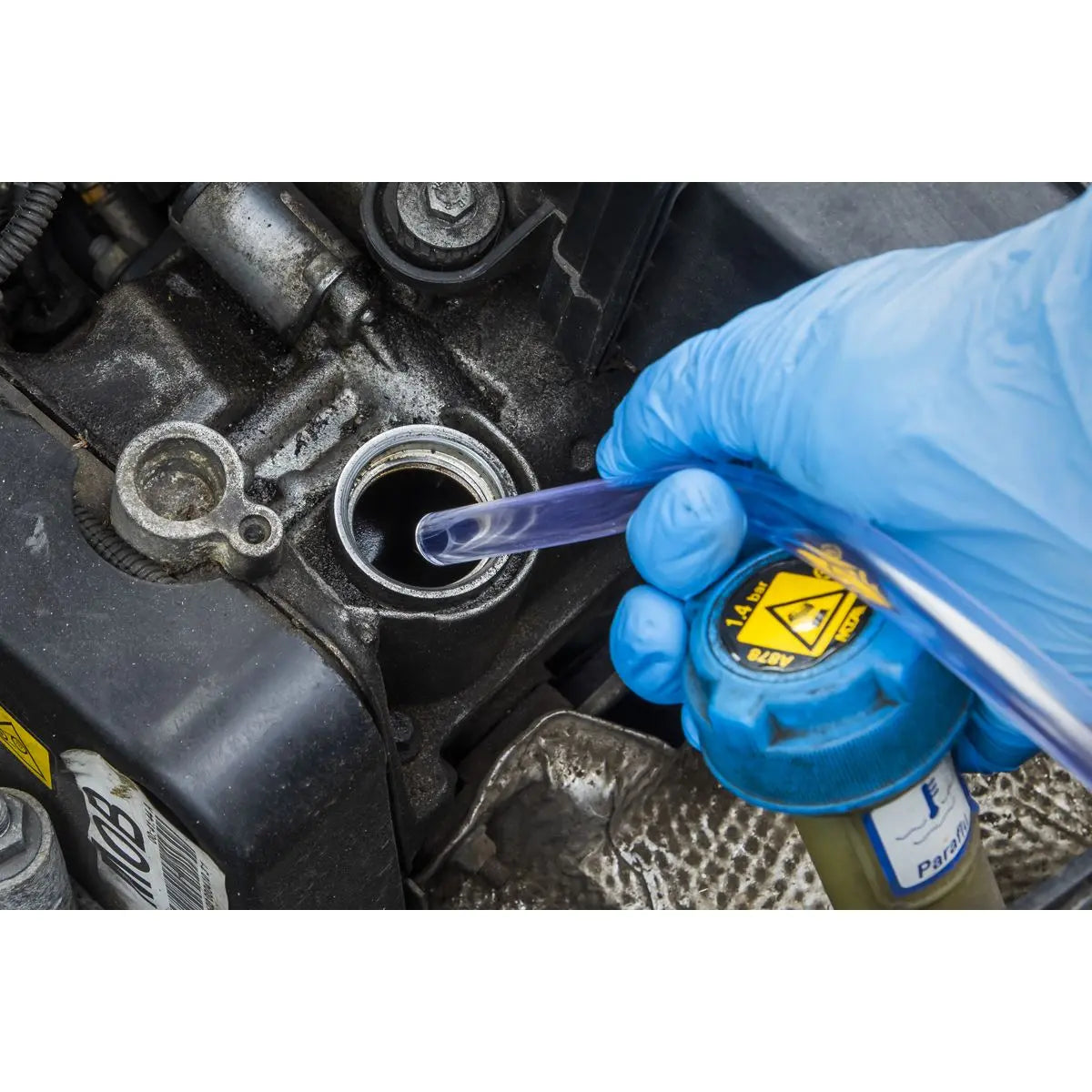 Sealey 550ml Oil Suction Syringe Remover T-Bar Plunger 10mm Bore Hose