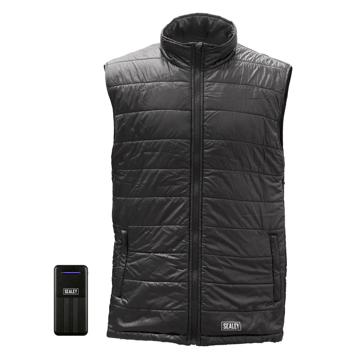 Sealey 5V Heated Puffy Gilet - 44" to 52" Chest with Power Bank 10Ah