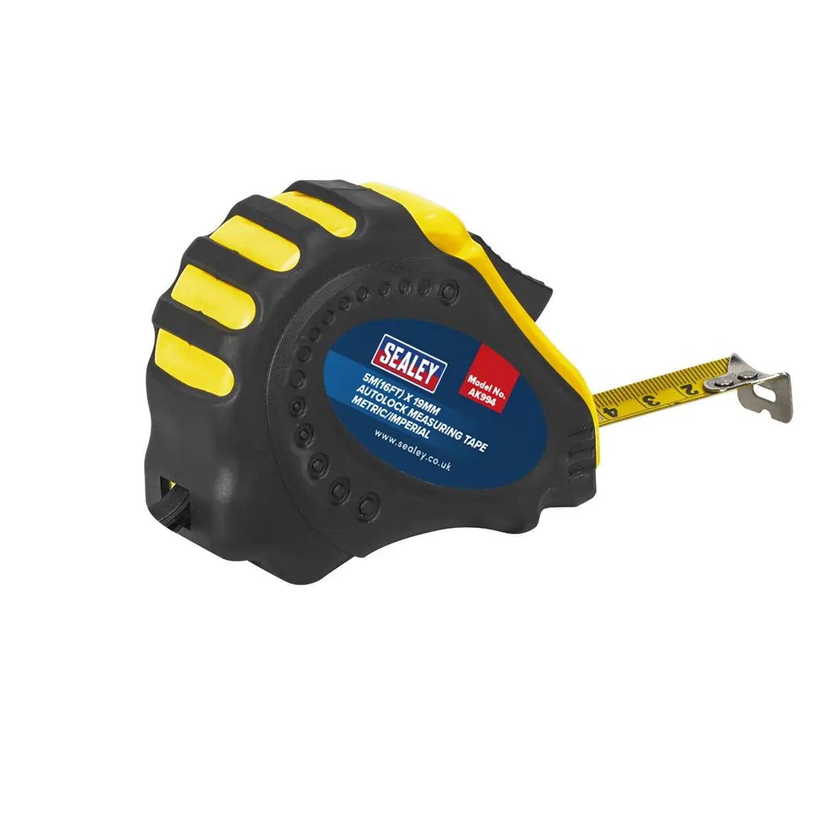 Sealey 5m Autolock Tape Measure 19mm Blade Metric/Imperial