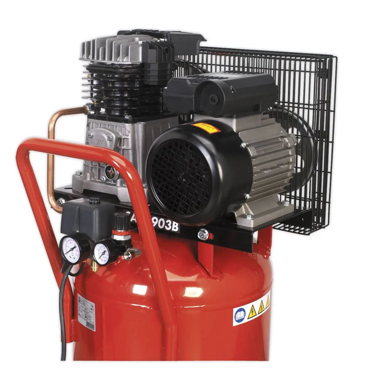 Sealey 90L Belt Drive Vertical Compressor 3hp