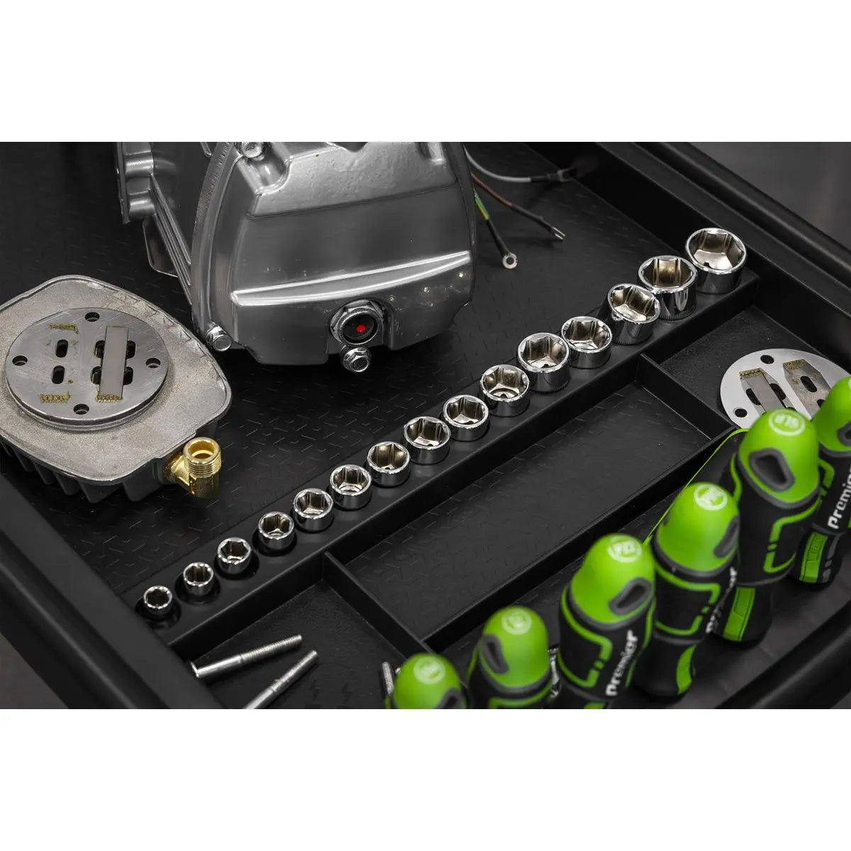 Sealey Adjustable-Height Mobile Workstation with Removeable Top Tray White Rose Tools