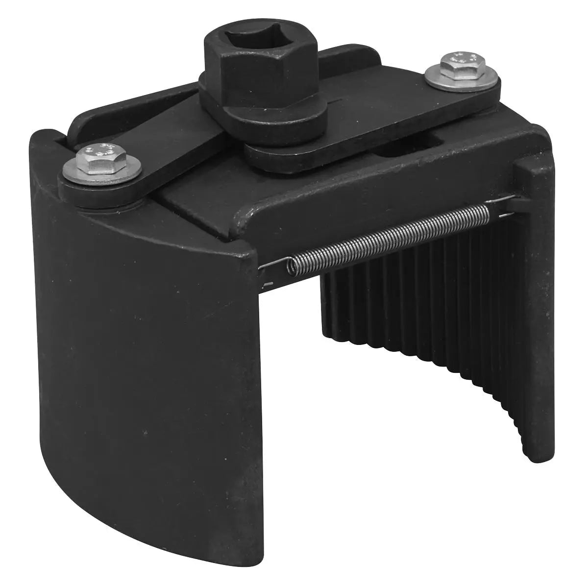 Sealey Adjustable Oil Filter Wrench 1/2"Sq Drive 100-140mm Capacity White Rose Tools