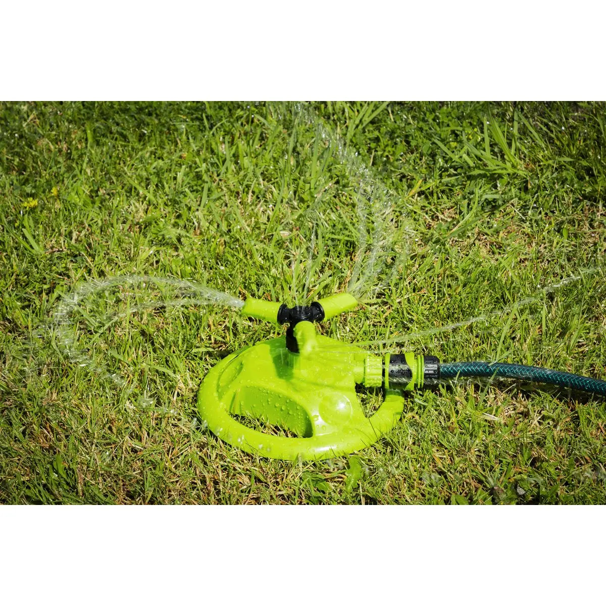 Sealey Adjustable Rotating Garden Sprinkler 3-Arm  White Rose Tools