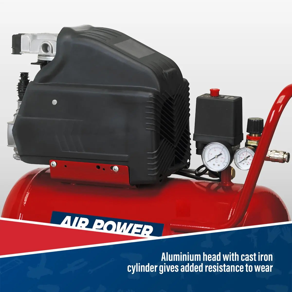 Sealey Air Compressor 24L Direct Drive 1.5hp