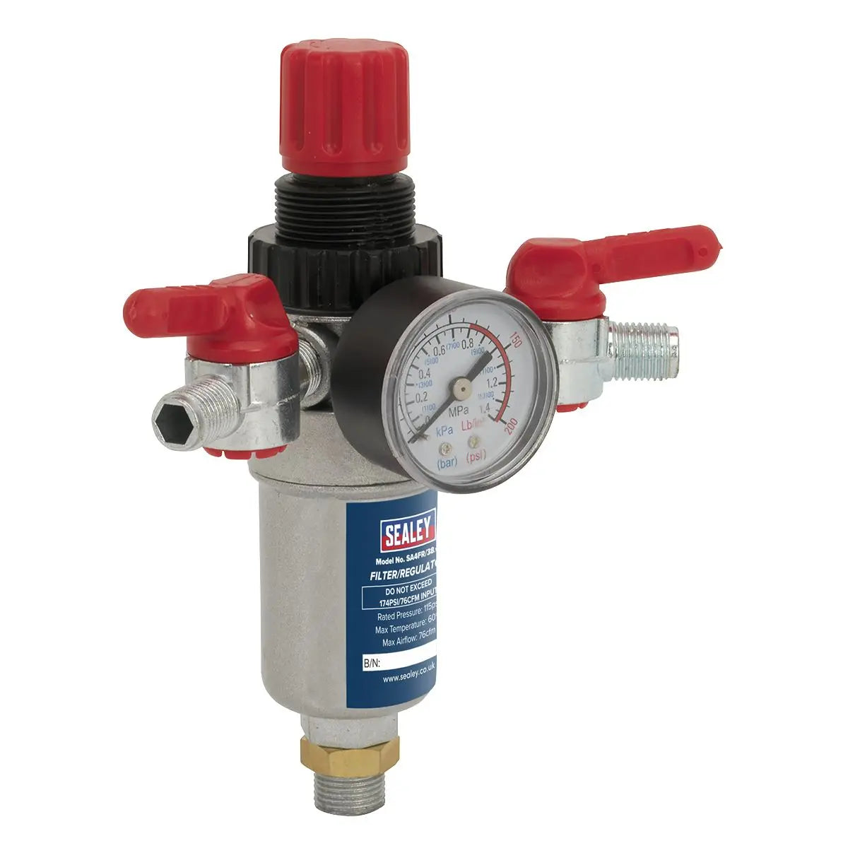 Sealey Air Filter/Regulator 3/8"BSP Male