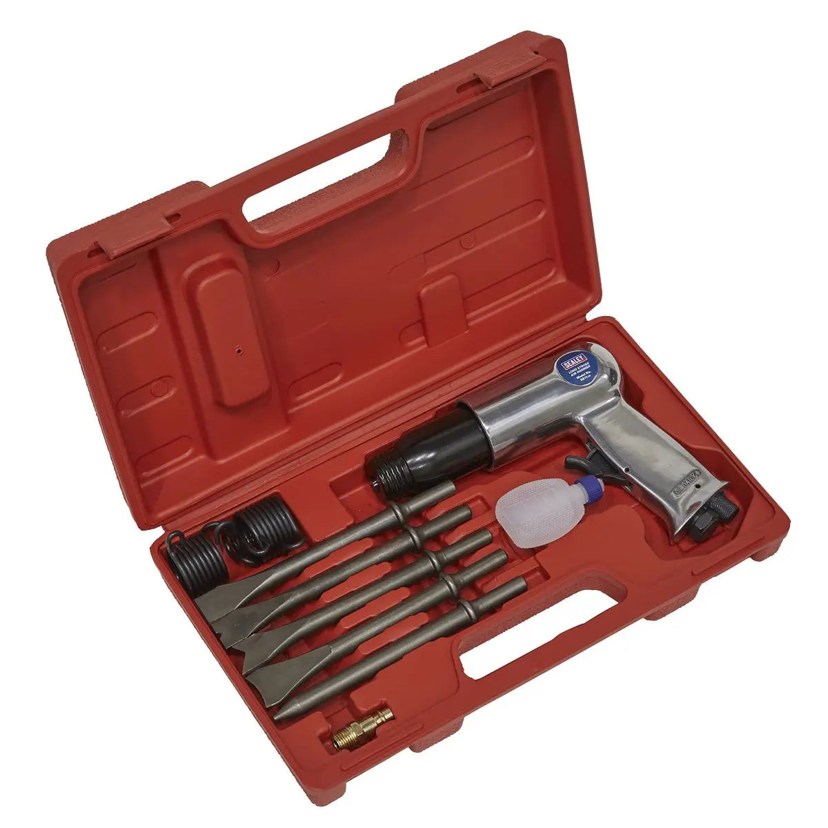 Sealey Air Hammer with Chisels Long Stroke Air Tool Workshop Garage
