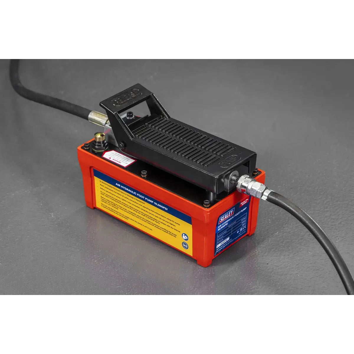 Sealey Air Hydraulic Foot Pump 10,000psi White Rose Tools