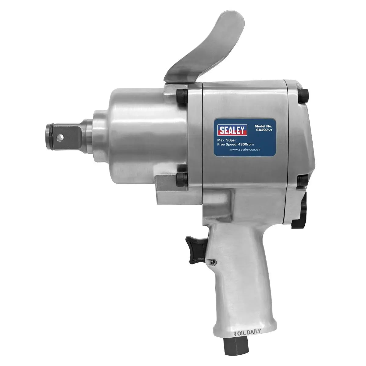 Sealey Air Impact Wrench 1"Sq Drive Pistol Type - Twin Hammer