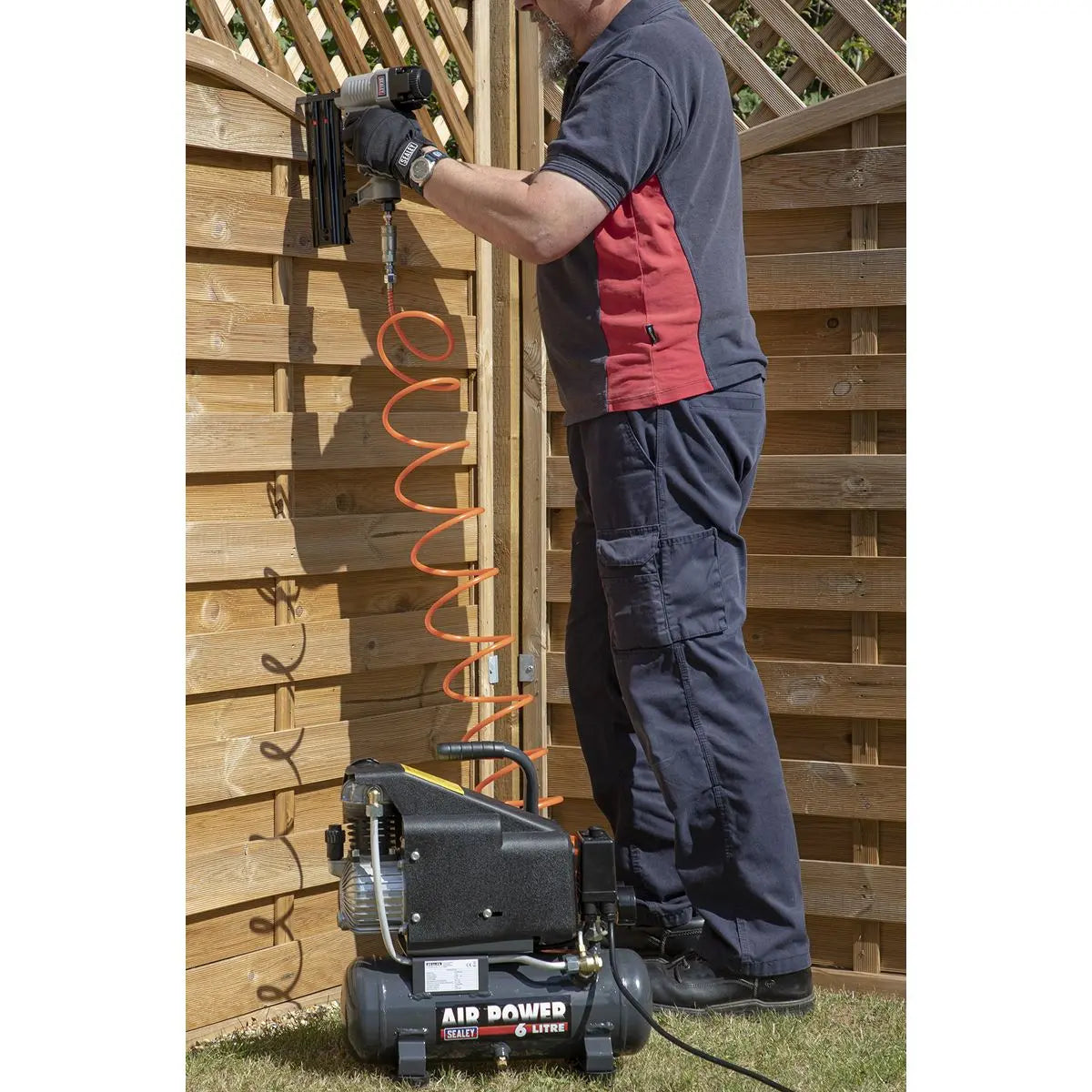 Sealey Air Nail Gun 15-50mm Capacity 1/4" BSP 18 Gauge Brad Nailer