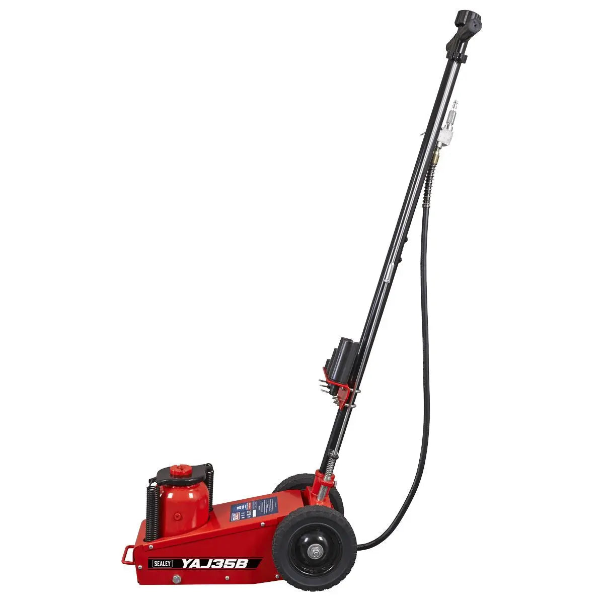 Sealey Air Operated Single Stage Trolley Jack 35 Tonne  White Rose Tools