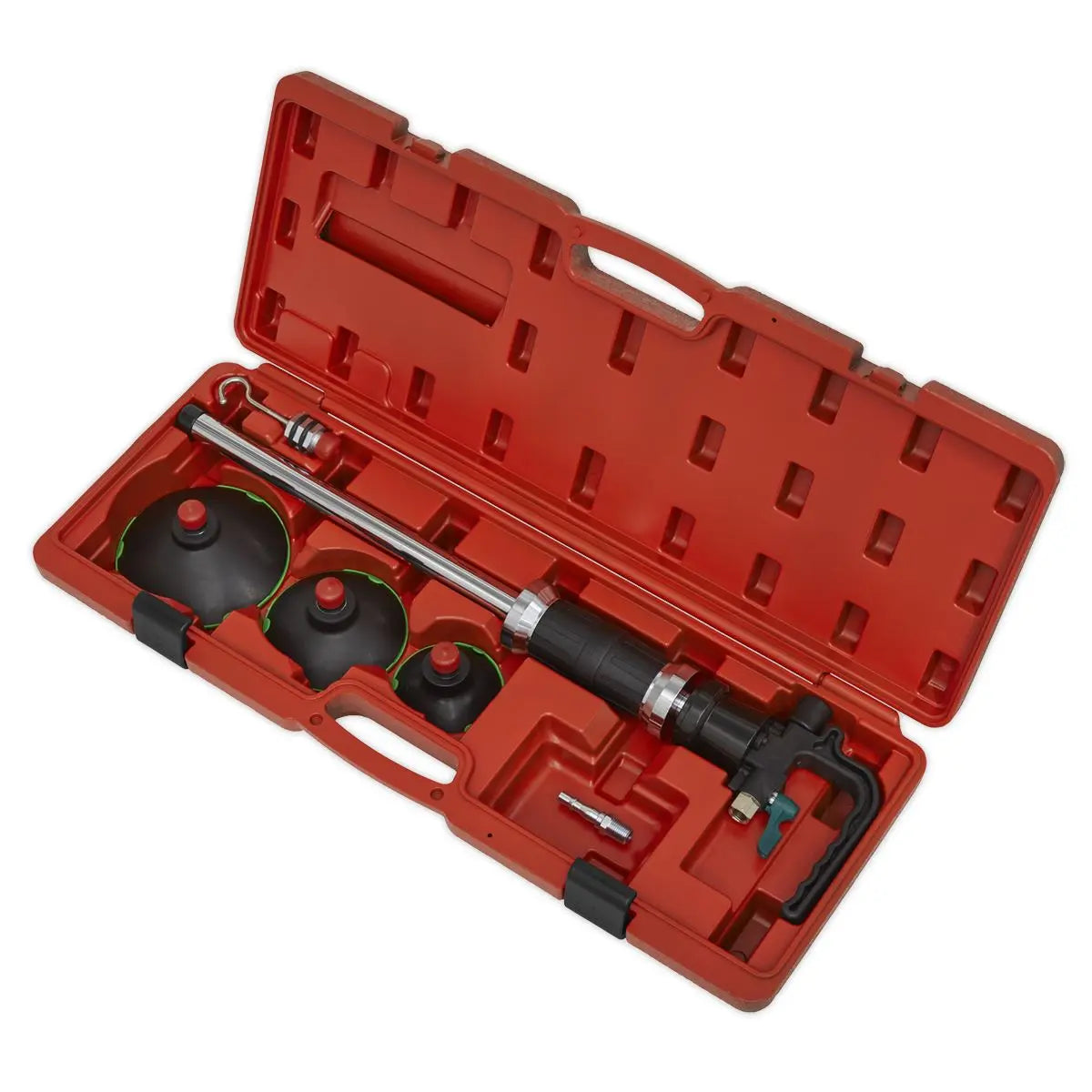 Sealey Air Suction Dent Puller Panel Reshaping 75mm 100mm 125mm Suction Pads