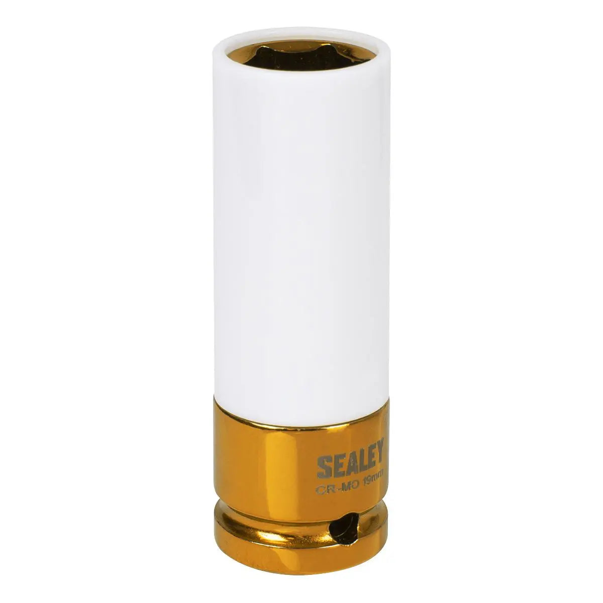 Sealey Alloy Wheel Impact Socket 1/2"Sq Drive 19mm White Rose Tools