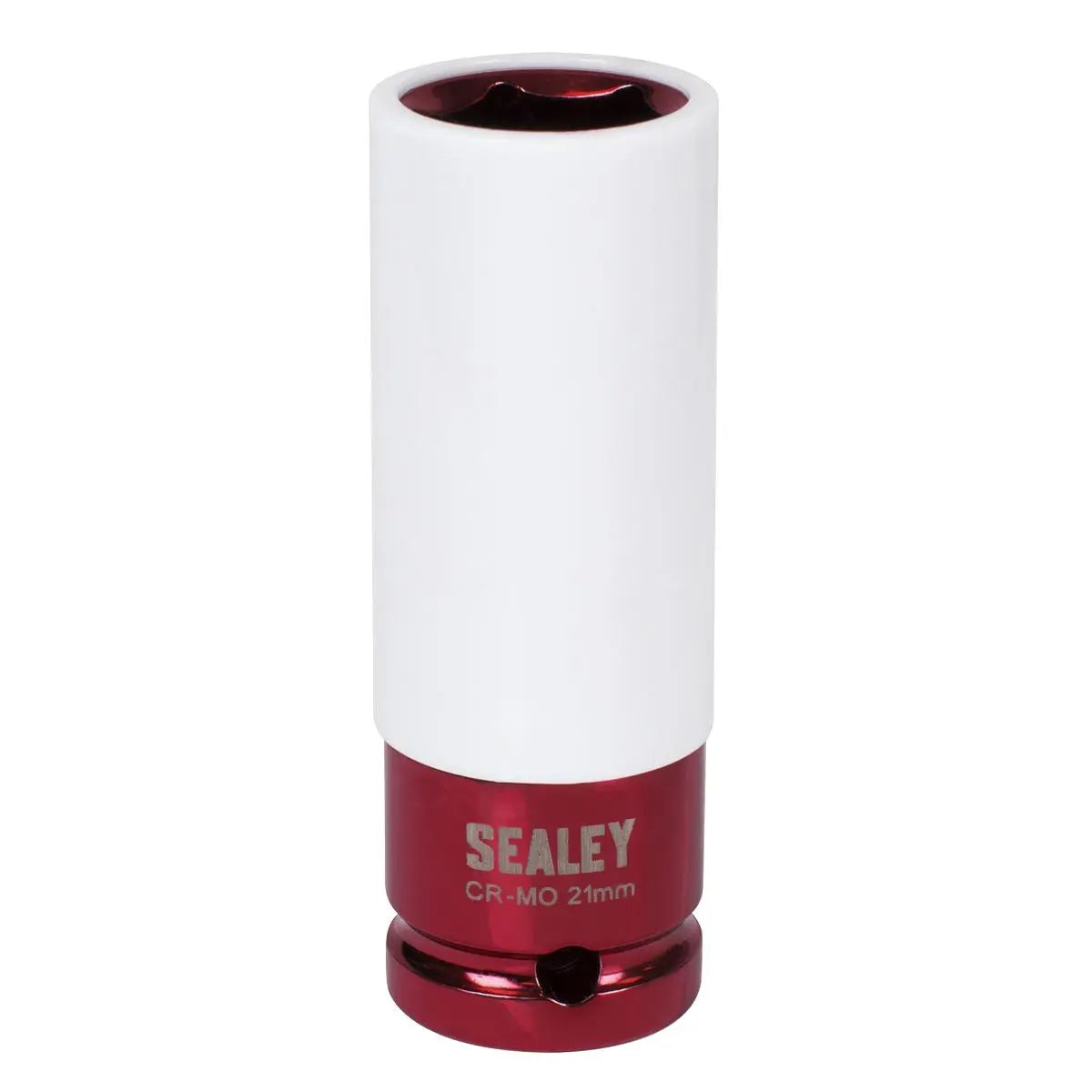Sealey Alloy Wheel Impact Socket 1/2"Sq Drive 21mm White Rose Tools