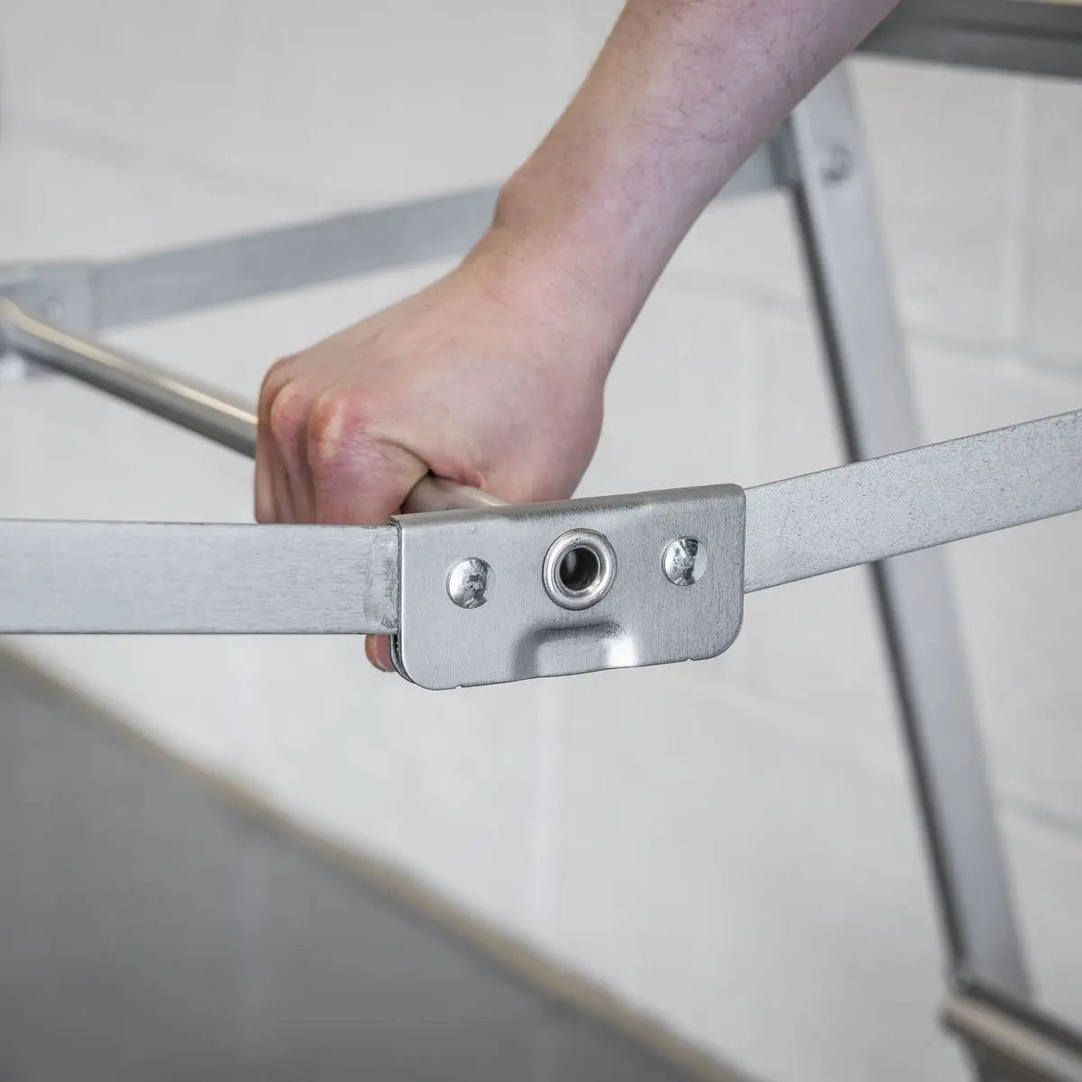 Sealey Aluminium Step Ladder 12-Tread Industrial BS EN 131 White Rose Tools