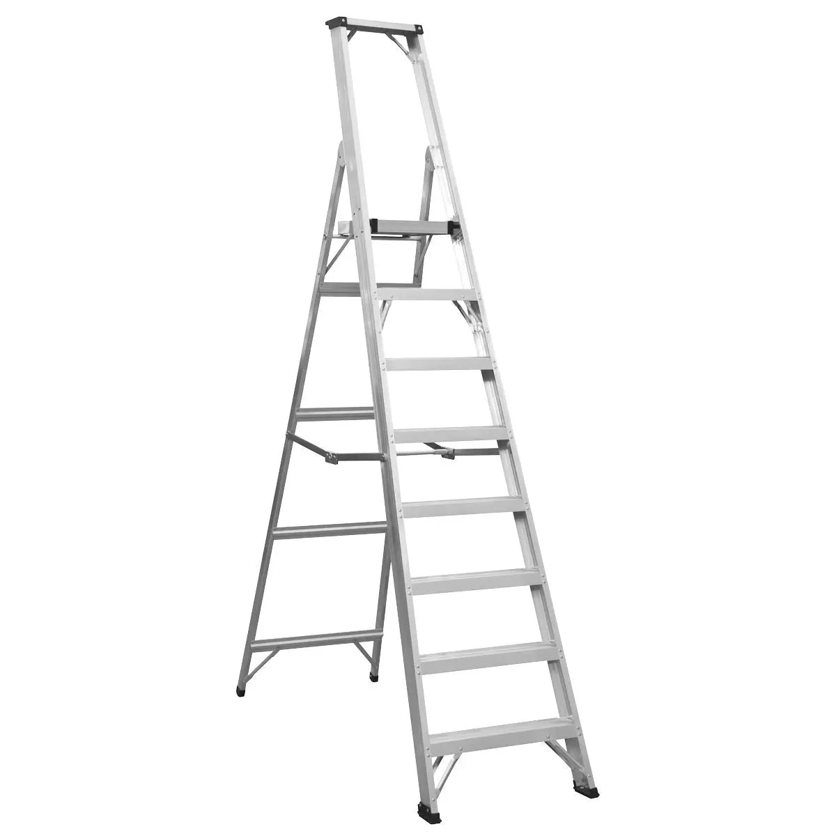 Sealey Aluminium Step Ladder 8-Tread Industrial BS EN 131
