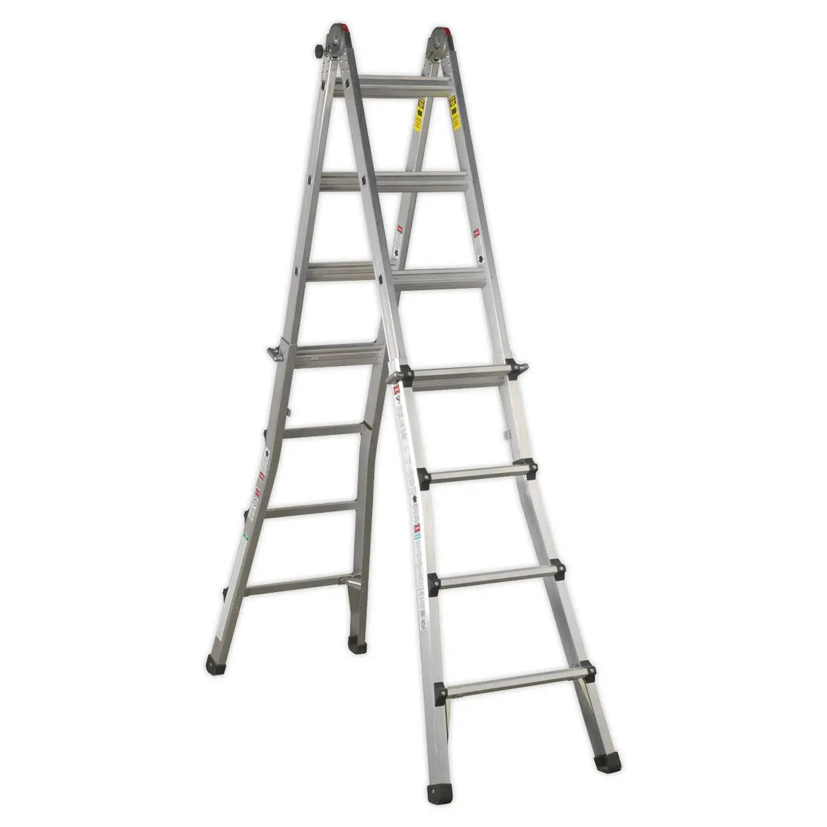 Sealey Aluminium Telescopic Ladder 4-Way EN 131 Adjustable Height