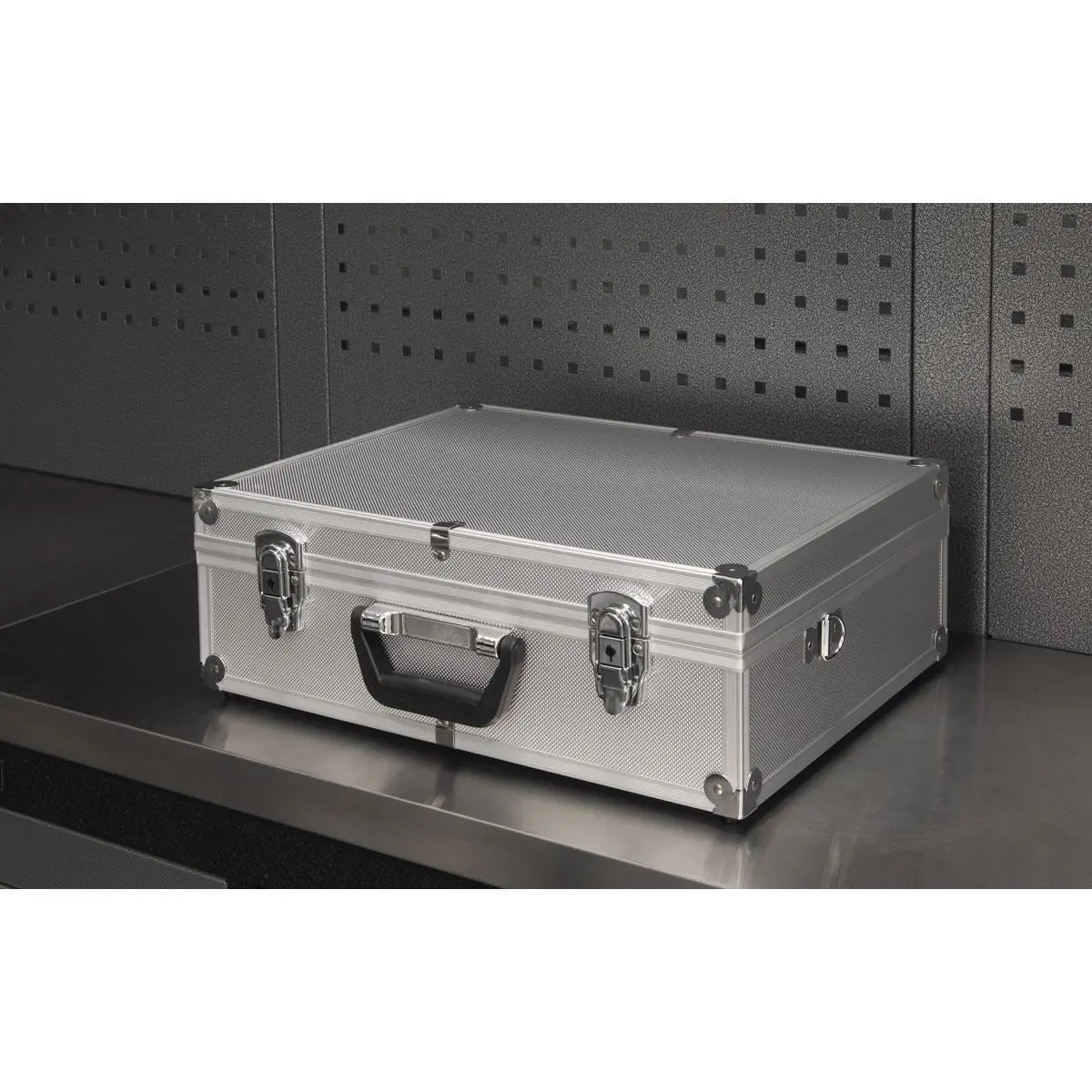 Sealey Aluminium Tool Case with Square Edges White Rose Tools