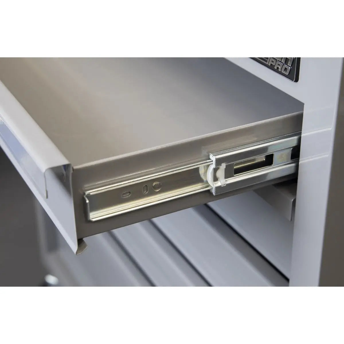 Sealey American PRO® Mobile Workstation with Wooden Worktop 5 Drawer - Grey White Rose Tools