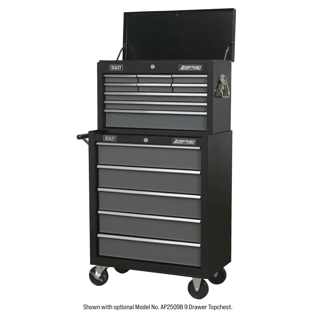Sealey American Pro Rollcab 5 Drawer with Ball-Bearing Slides - Black/Grey