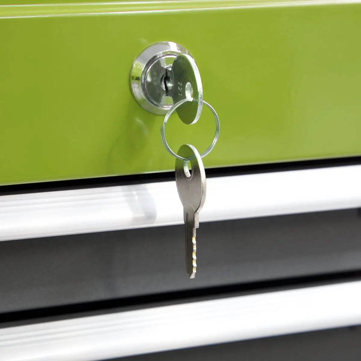 Sealey American Pro Topchest & Rollcab Combination 6 Drawer with Ball-Bearing Slides - Green/Grey