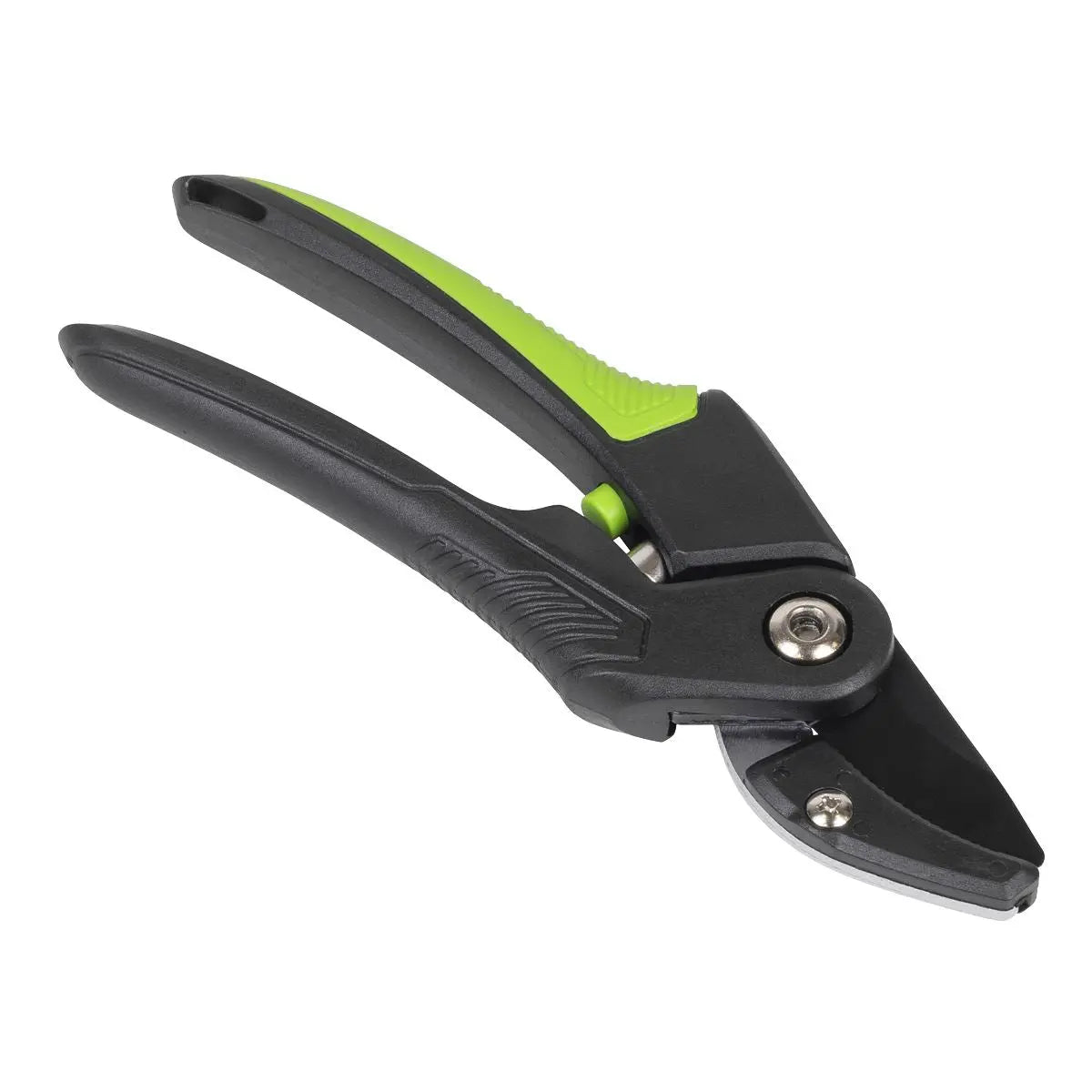 Sealey Anvil Secateurs with Soft Grip Handle, 3-Stage Safety Lock & Carbon Steel Blade, 220mm White Rose Tools