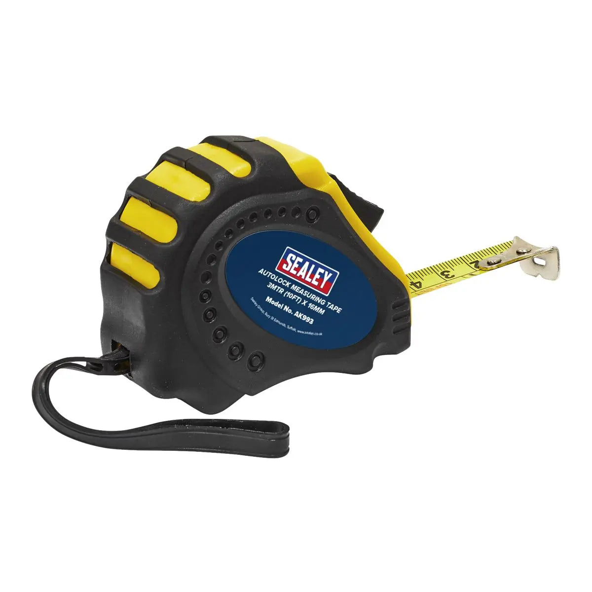 Sealey Auto Lock Tape Measure 3m(10ft) x 16mm - Metric/Imperial