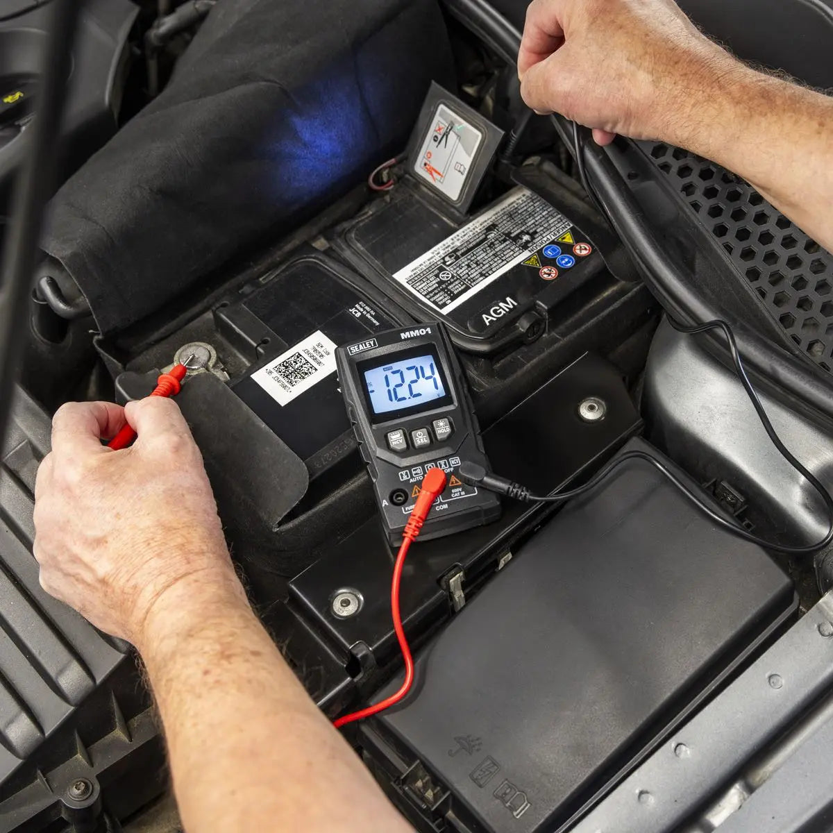 Sealey Auto-Ranging Digital Multimeter 6-Function  White Rose Tools