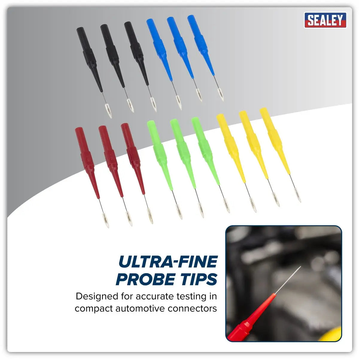 Sealey Automotive Back Probes 15pc White Rose Tools