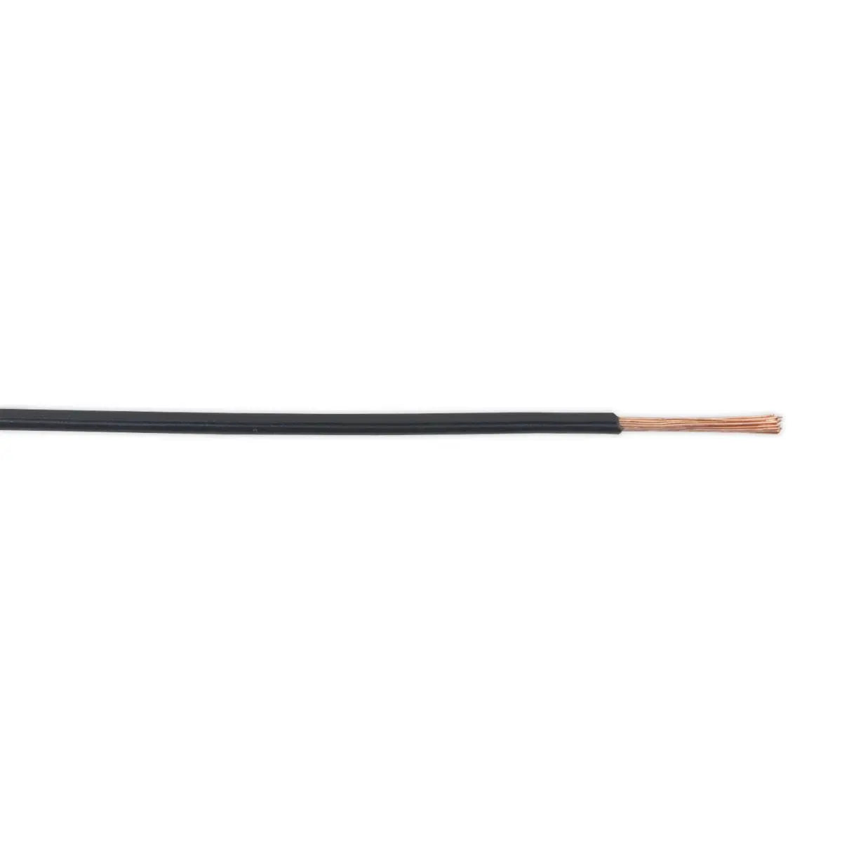 Sealey Automotive Cable Thin Wall Single 1mm² 32/0.20mm 50m Black