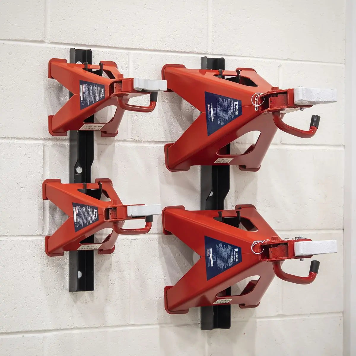 Sealey Axle Stand Storage Rack 2 & 3 Tonne White Rose Tools