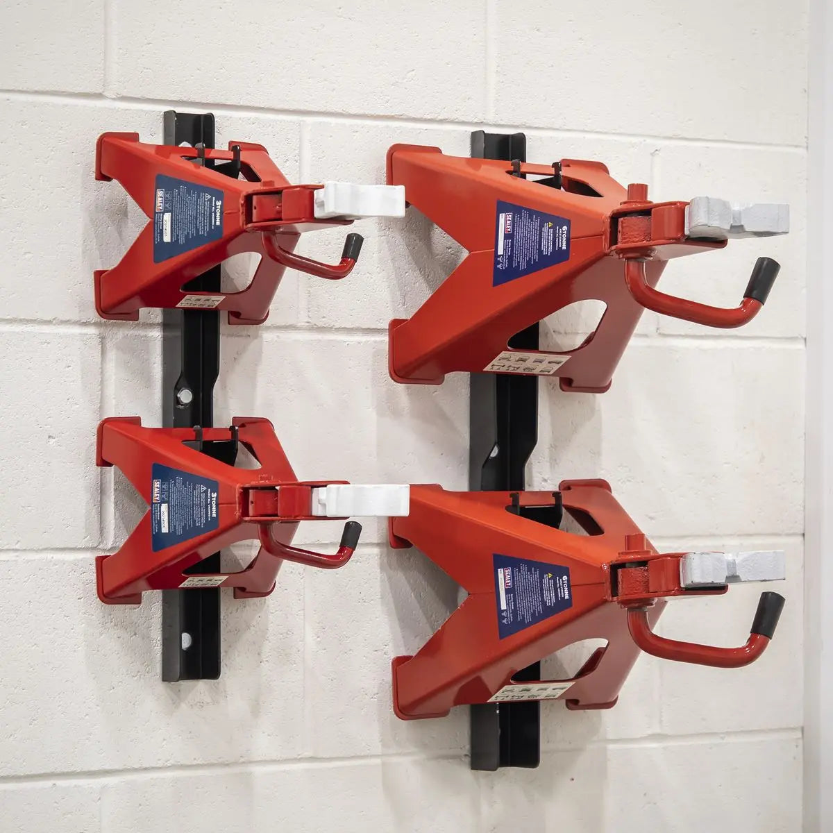 Sealey Axle Stand Storage Rack 2 & 3 Tonne White Rose Tools