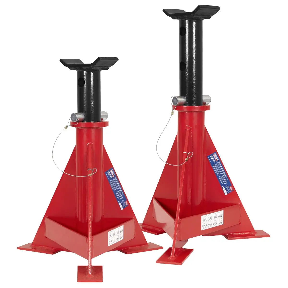 Sealey Axle Stands (Pair) 15 Tonne Capacity per Stand White Rose Tools