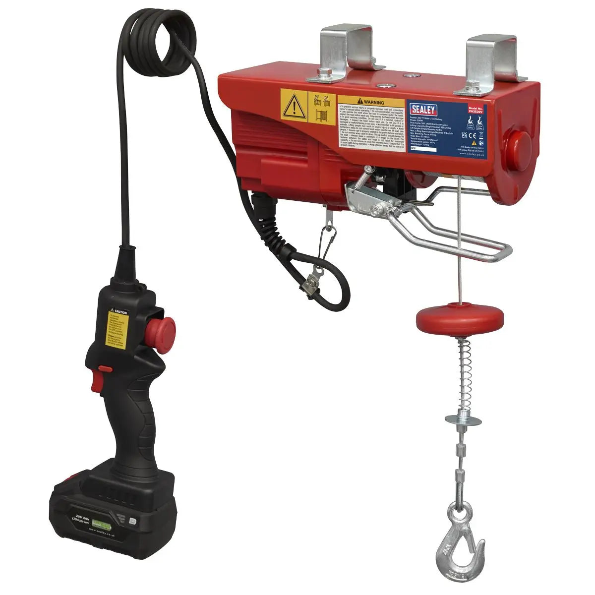 Sealey Battery Powered Hoist 20V White Rose Tools