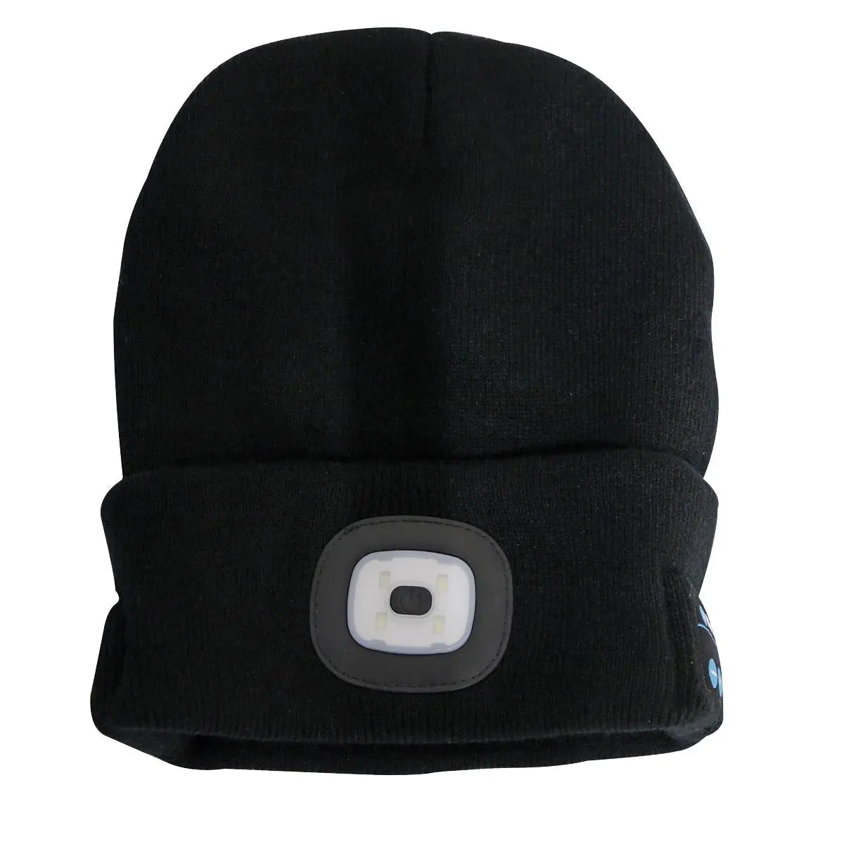 Sealey Beanie Hat 4 SMD LED Head Light with Wireless Headphones USB Rechargeable