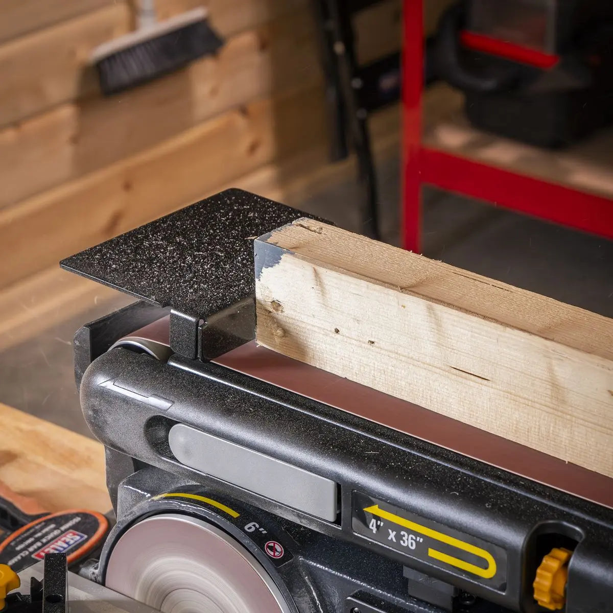 Sealey Belt/Disc Sander 915 x 100mm/Ø150mm 370W/230V White Rose Tools